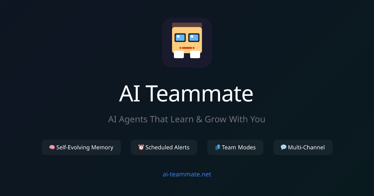 AI Teammate - AI Agents That Control Robots, Tools & Teams